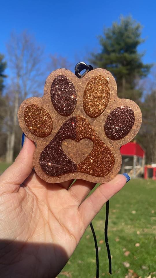 Paw Print Car Freshie